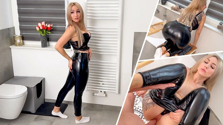 BOOTY CUMSHOT In Leggings gefickt und auf den Arsch gespritzt