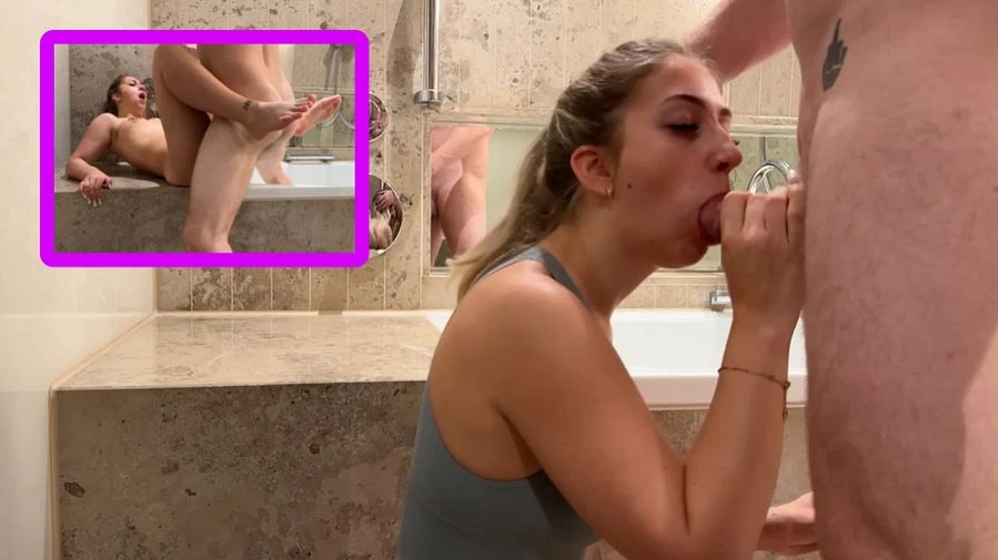 Das ging aber schnell Geiler Quick Fick im Badezimmer