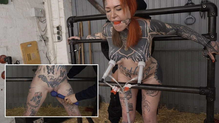 Tattoo Model gemolken und gefickt