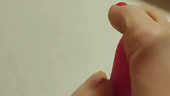 Mein Dildo wird von meinen Fuessen gefickt feet Fetisch