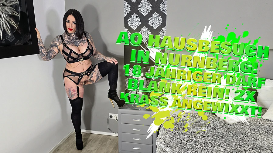 AO Hausbesuch in Nuernberg 18 Jaehriger darf blank REIN 2x krass ANGEWIXXT