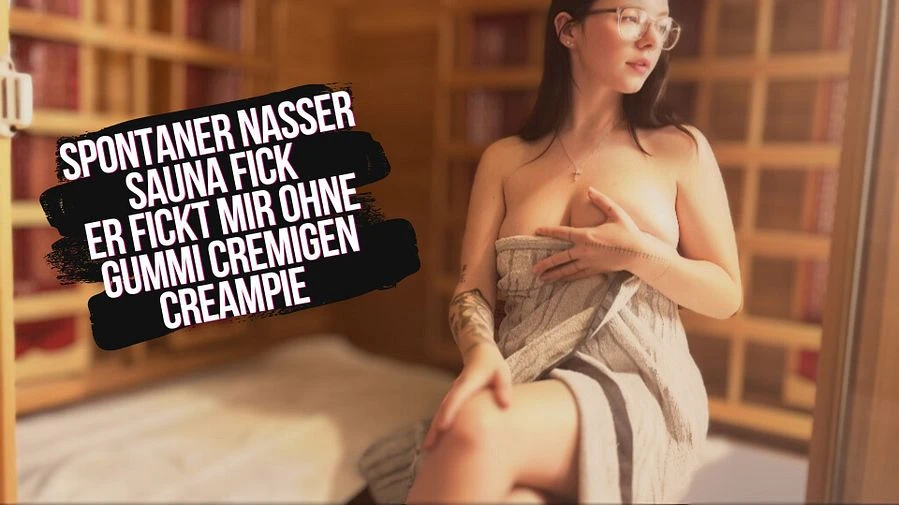 Geiler Spontaner Sauna Fick Mit Creampie am Ende