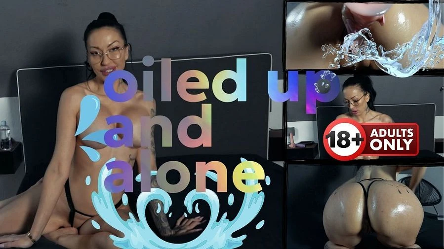 Oiled up and alone SOLO FUN MIT TOY