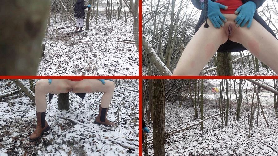 Softeis Natursekt im Schnee