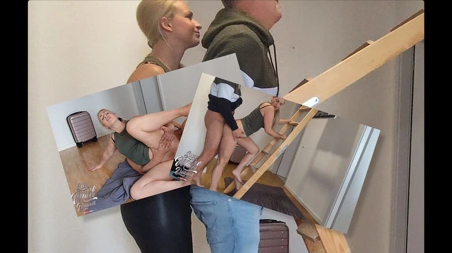 Schatz komm mir helfen Ich brauche Unterstuetzung von hinten