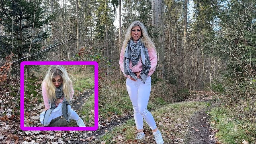 Outdoor NS im Wald Ich konnte es nicht mehr halten