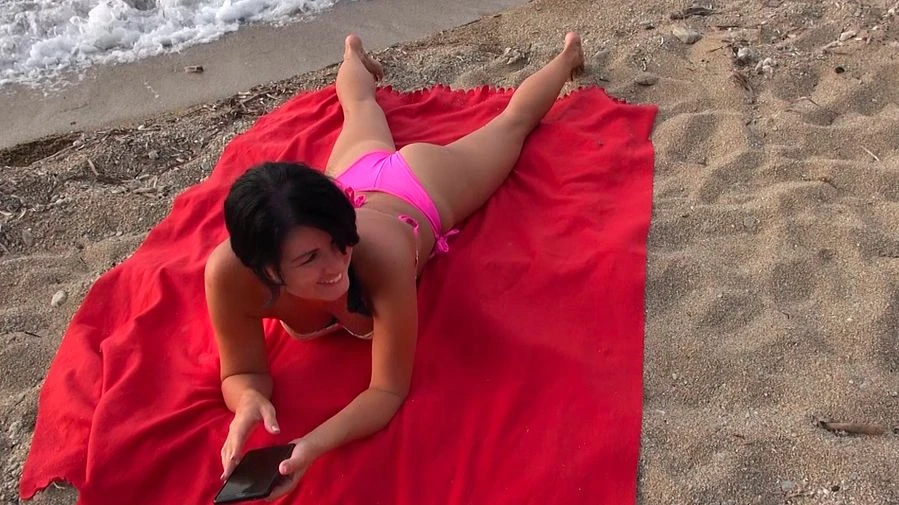 Frei Fick am Strand Meine Fotze ist fuer alle da