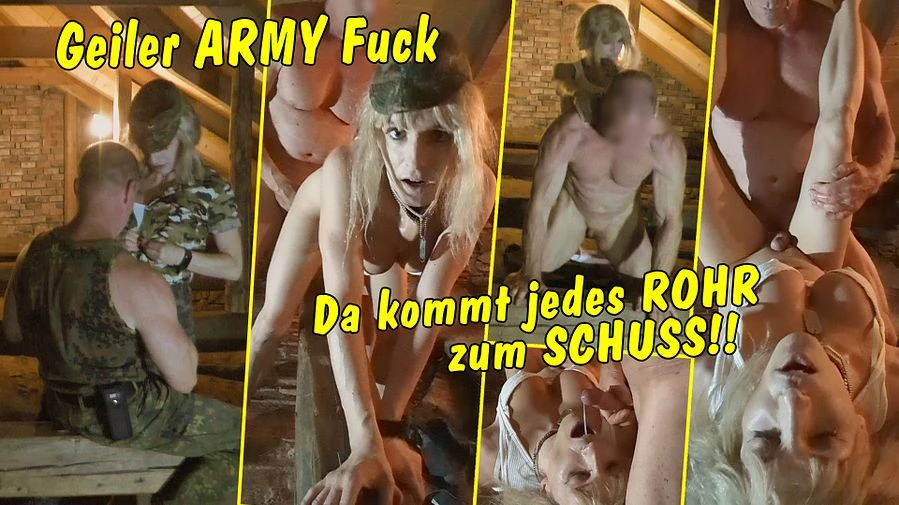 Geiler Army Fuck Da kommt jedes Rohr zum Schuss