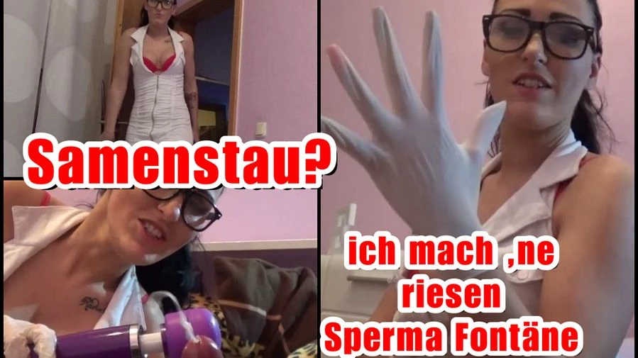 Krankenschwester verursacht riesen Sperma Fontaene