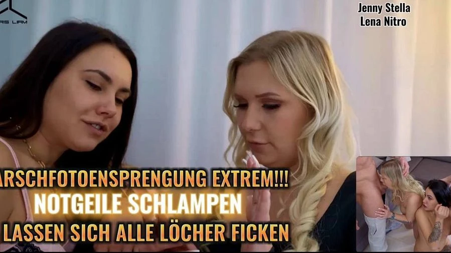 ARSCHFOTZENSPRENGUNG 2 SCHLAMPEN IN ALLE LOeCHER GEFICKT