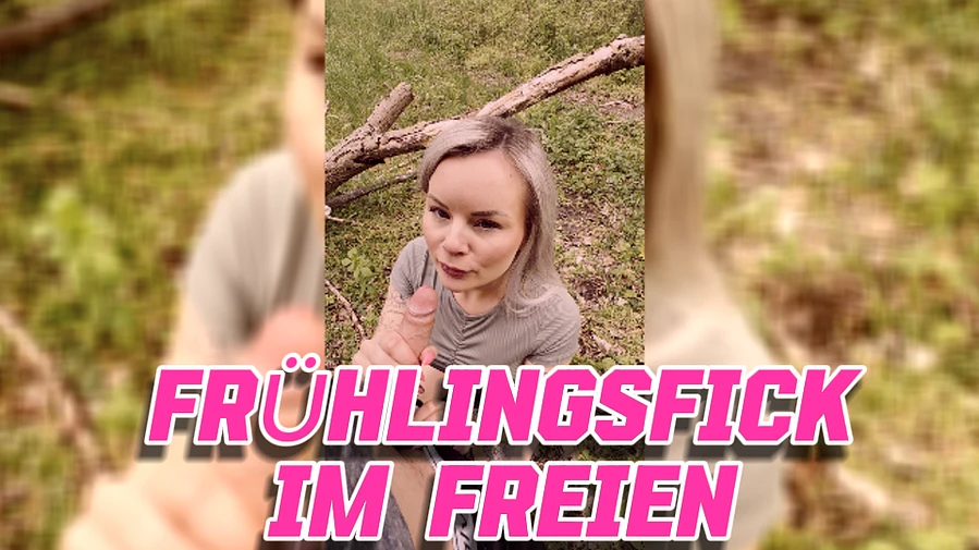 Fruehlingsfick im Freien