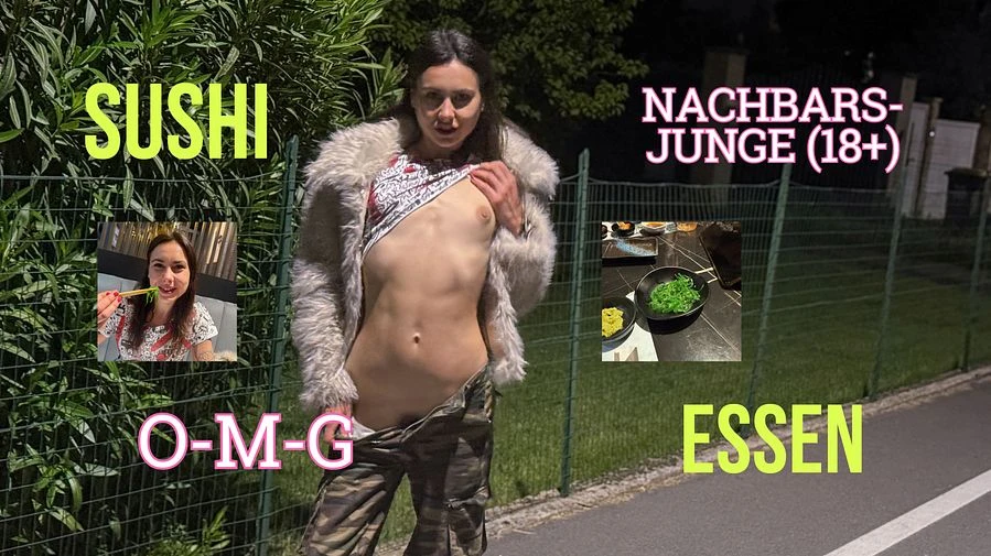INTIME NACHT SUSHI ESSEN mit NACHBARSJUNGEN 18 PRIVAT INTIM zu 100 zu VERSAUT