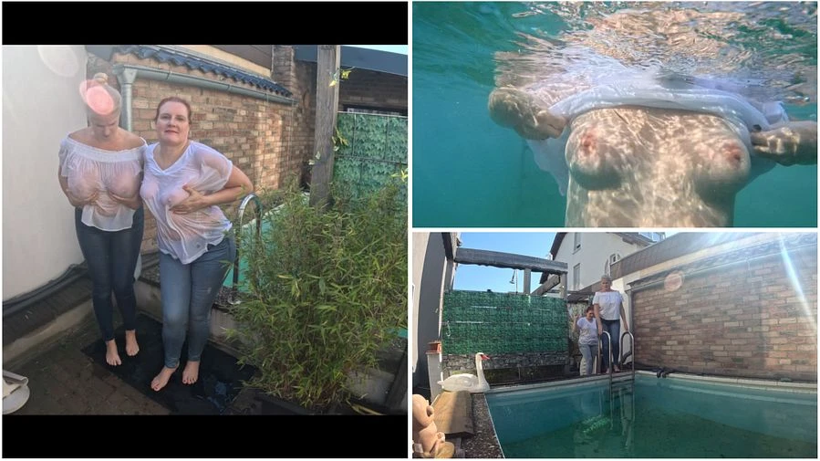 Etwas ganz neues mit Klamotten in den Pool gegangen