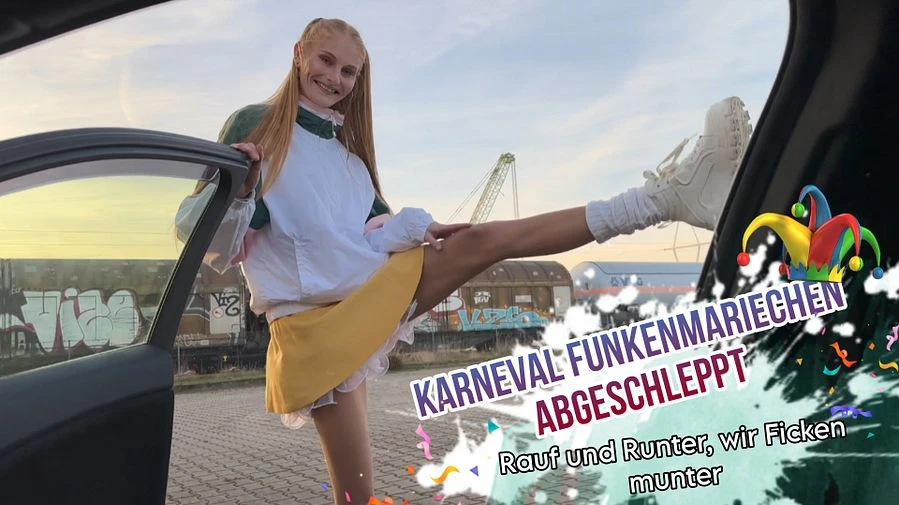 Karneval Funkenmariechen abgeschleppt Rauf und Runter wir Ficken munter