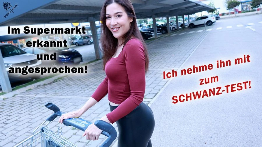 Im Supermarkt erkannt und angesprochen Ich nehme ihn mit zum SCHWANZ TEST