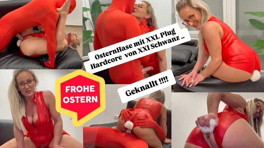 Red Man knallt OsterHaesschen in Red Verfickte Ostern Euch meine Hasen