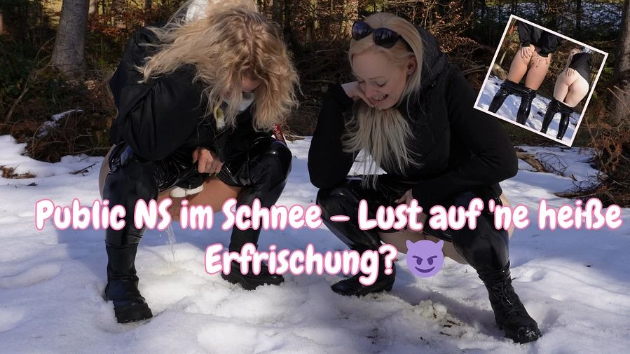 Public NS im Schnee Lust auf ne heisse Erfrischung
