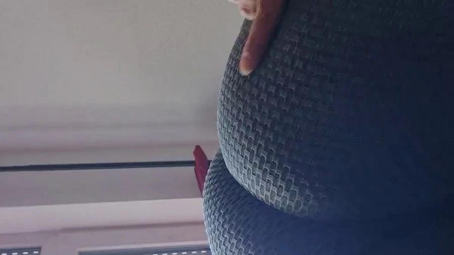 Short Clip Sportleggings Arsch