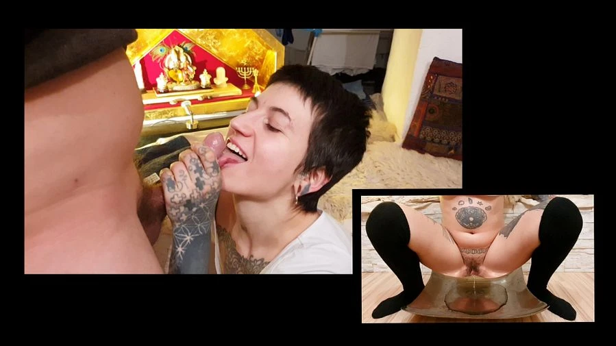 Pinkeln Blasen und Abspritzen ein Quickie mit Happy End