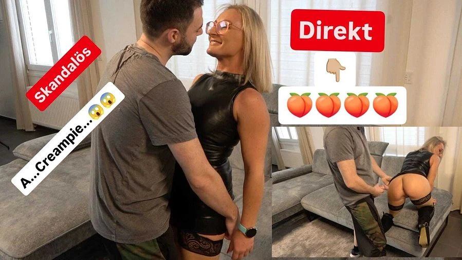 Skandaloes Leder Hurra in den Arsch geknallt Hat er mein Arsch mit seine Wichse vollgepumpt