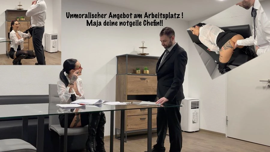 Unmoralischer Angebot am Arbeitsplatz Maja deine notgeile Chefin