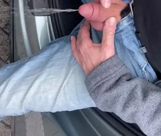 Sunny pisst aus dem Auto auf den Rastplatz 25