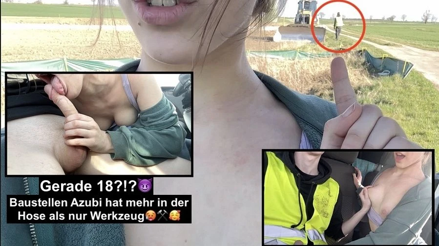 18 verschwitzt unerfahren Ich habe dem JUNGFRAeULICHEN Baustellen Azubi den Feierabend gerettet