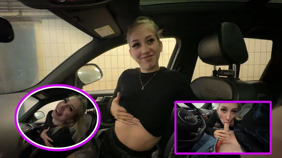 Perverse Challenge in der Waschanlage bekomm ich den Titel BLOWJOB QUEEN kein ton