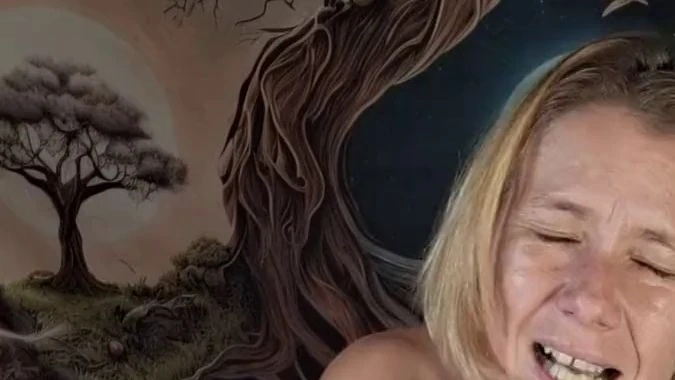 Vorbereitung von mir in solo Dildo Aktion vor dem letzten Shooting