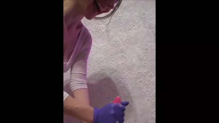 Mit Handschuhen zum Abspritzen gerubbelt Wunschvideo