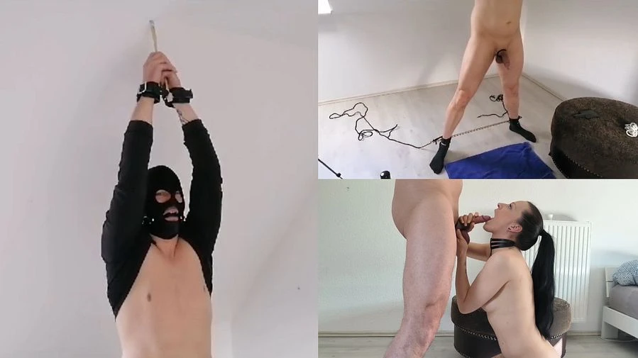 Festgebunden um geil Abzuspritzen bondage cumshot