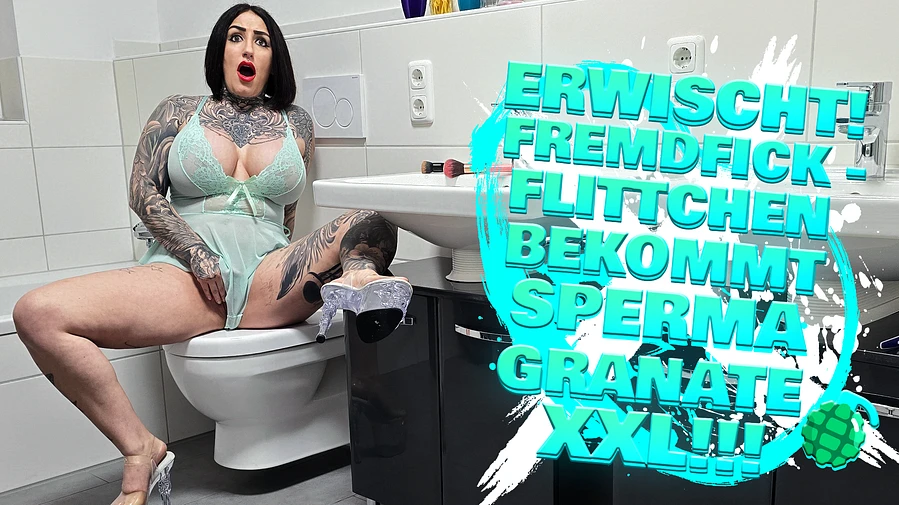 Erwischt Fremdfick Flittchen bekommt Sperma Granate XXXL