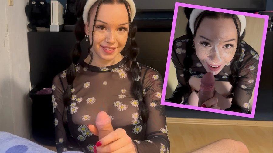 Wenn das meine Familie erfaehrt Mein 1 BLOWJOB vor der Kamera